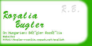 rozalia bugler business card